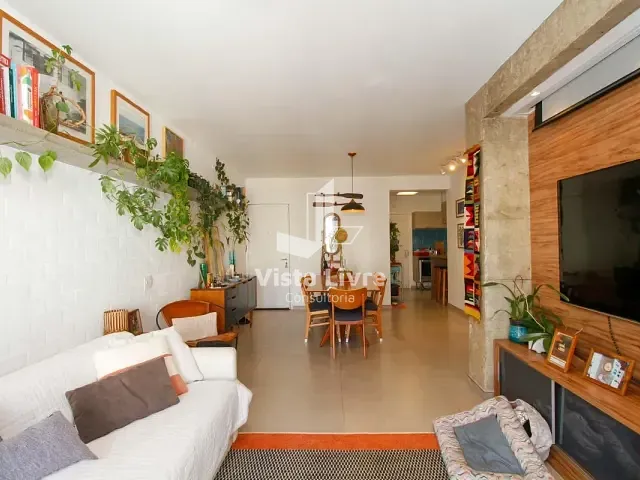 Apartamento com 110m² 3 quartos e 2 banheiros, à venda, no bairro Pinheiros em São Paulo