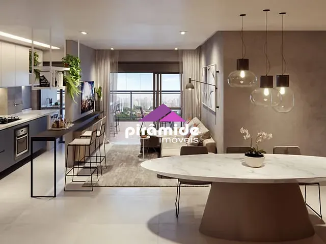 Apartamento com 45m² 1 quarto e 2 banheiros, à venda, no bairro Jardim Aquárius em São José dos Campos
