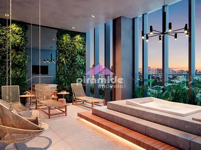 Apartamento com 45m² 1 quarto e 2 banheiros, à venda, no bairro Jardim Aquárius em São José dos Campos