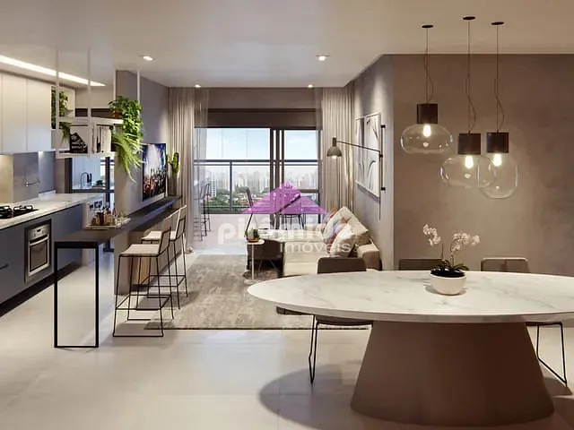 Apartamento com 45m² 1 quarto e 2 banheiros, à venda, no bairro Jardim Aquárius em São José dos Campos