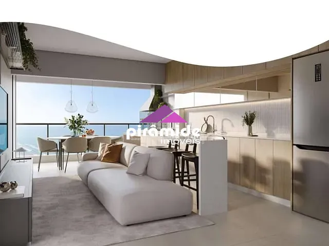 Apartamento com 47m² 1 quarto e 1 banheiro, à venda, no bairro Martim de Sá em Caraguatatuba