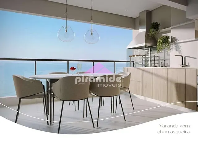Apartamento com 47m² 1 quarto e 1 banheiro, à venda, no bairro Martim de Sá em Caraguatatuba