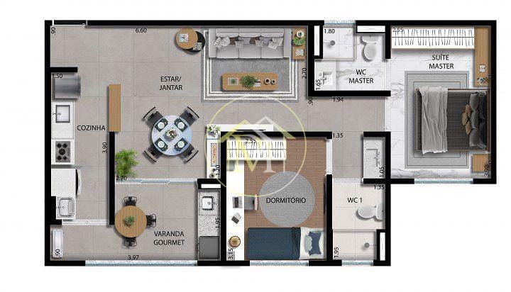 Apartamento, 2 quartos, 67 m² - Foto 10