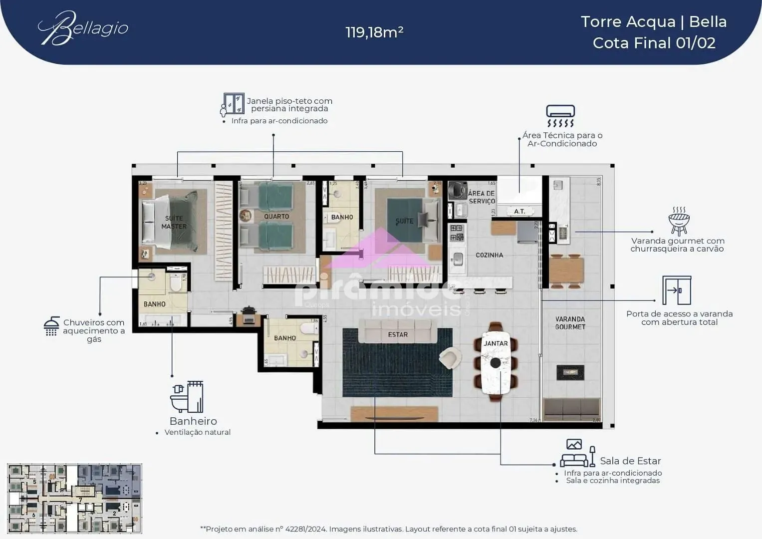 Apartamento, 2 quartos, 69 m² - Foto 7