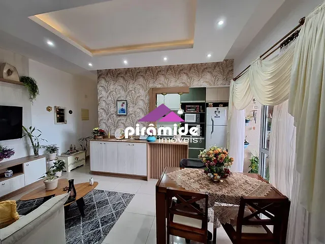 Apartamento com 62m² 2 quartos e 1 banheiro, à venda, no bairro Indaiá em Caraguatatuba