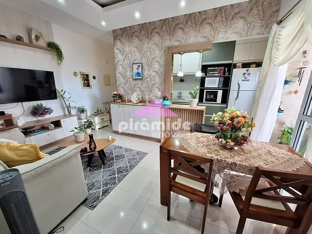 Apartamento com 62m² 2 quartos e 1 banheiro, à venda, no bairro Indaiá em Caraguatatuba
