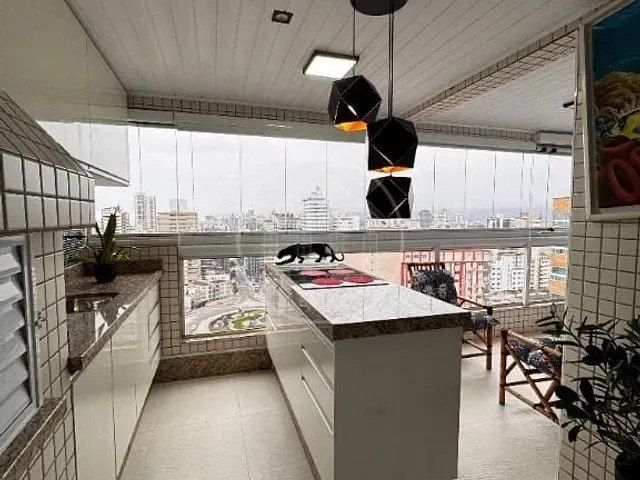 Apartamento com 153m² 2 quartos e 3 banheiros, à venda, no bairro Boqueirão em Praia Grande