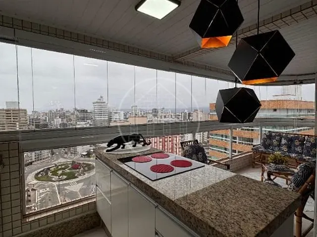 Apartamento com 153m² 2 quartos e 3 banheiros, à venda, no bairro Boqueirão em Praia Grande