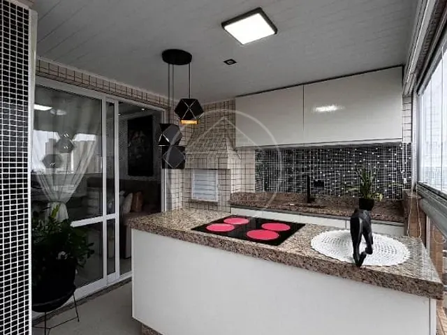 Apartamento com 153m² 2 quartos e 3 banheiros, à venda, no bairro Boqueirão em Praia Grande