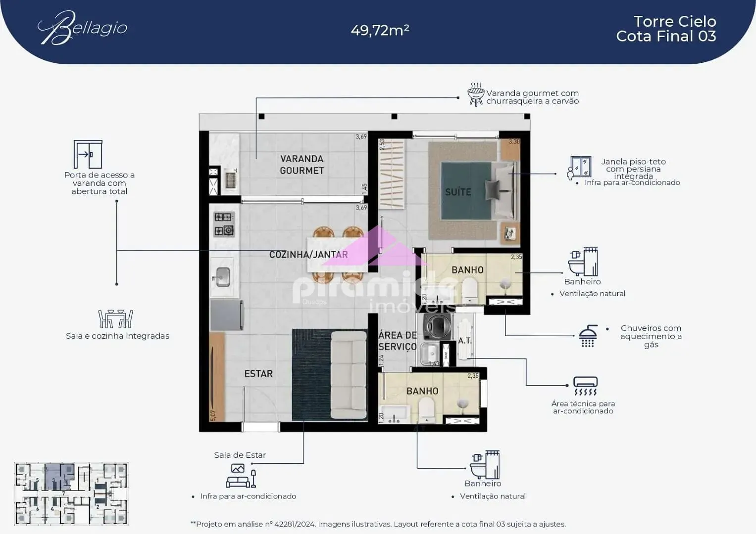 Apartamento, 1 quarto, 50 m² - Foto 8