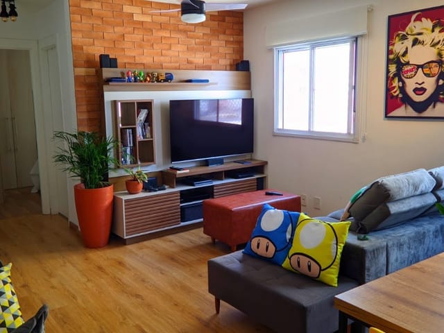Foto do Apartamento - Apartamento lindo totalmente decorado de 2 dormitórios, porem com sala ampliada à venda, Belém, São Paulo, SP | Thiago Imóveis