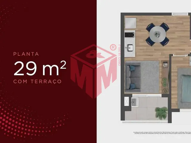 Apartamento 1 quarto e 1 banheiro, à venda, no bairro Moema em São Paulo