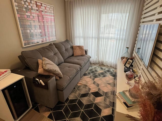 Foto do Apartamento - Olha esse apartamento 66m², 2 Quartos - 1 suíte, lindo à venda MOBILIADO. Com total infraestrutura! Aproveite! | Thiago Imóveis