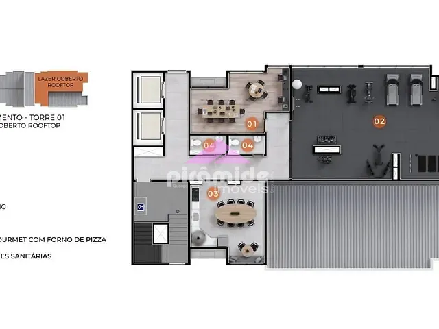 Apartamento com 65m² 2 quartos e 2 banheiros, à venda, no bairro Jardim das Indústrias em São José dos Campos