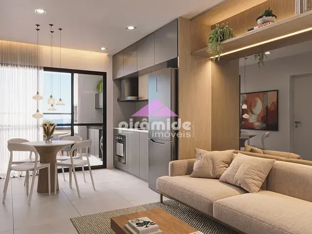 Apartamento com 50m² 1 quarto e 2 banheiros, à venda, no bairro Martin de Sá em Caraguatatuba