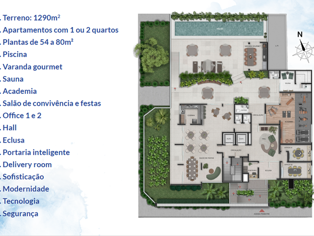 Apartamento com 1290m² 1 quarto e 1 banheiro, à venda, no bairro São Pedro em Belo Horizonte