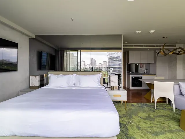 Apartamento 1 quarto e 1 banheiro, para alugar, no bairro Vila Olímpia em São Paulo