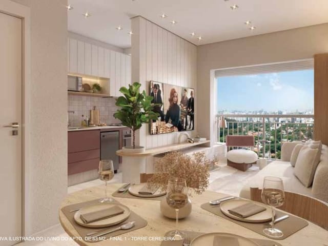 Apartamento com 47m² 2 quartos e 1 banheiro, à venda, no bairro Fundação em São Caetano do Sul