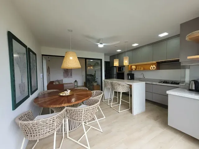 Apartamento com 77m² 2 quartos e 2 banheiros, à venda, no bairro Acaraú em Ubatuba