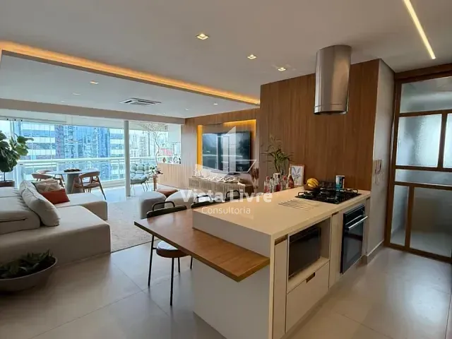 Apartamento com 75m² 1 quarto e 2 banheiros, à venda, no bairro Cidade Monções em São Paulo