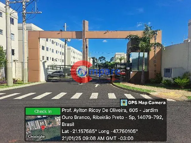 Apartamento com 10m² 2 quartos e 1 banheiro, à venda, no bairro JARDIM OURO BRANCO em Ribeirao Preto