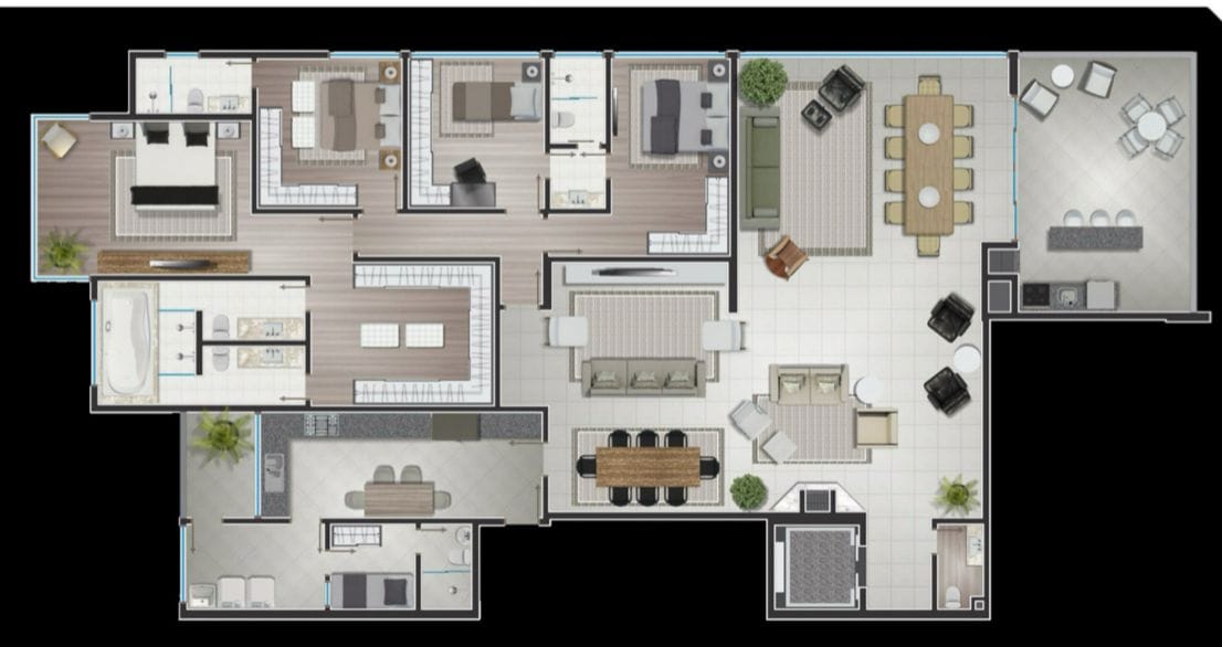 Apartamento, 4 quartos, 278 m² - Foto 32