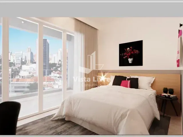 Apartamento com 25m² 1 quarto e 1 banheiro, à venda, no bairro Brooklin Paulista em São Paulo
