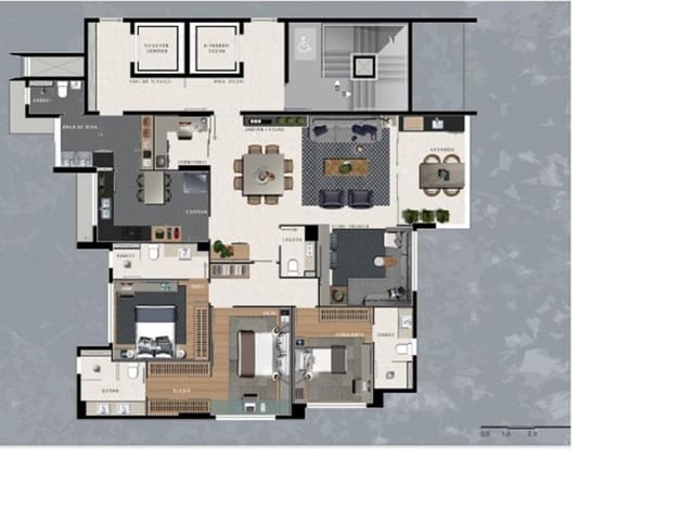 Apartamento com 1659m² 4 quartos e 4 banheiros, à venda, no bairro Serra em Belo Horizonte