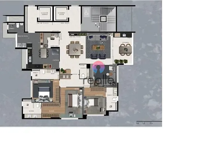 Apartamento com 1659m² 4 quartos e 4 banheiros, à venda, no bairro Serra em Belo Horizonte