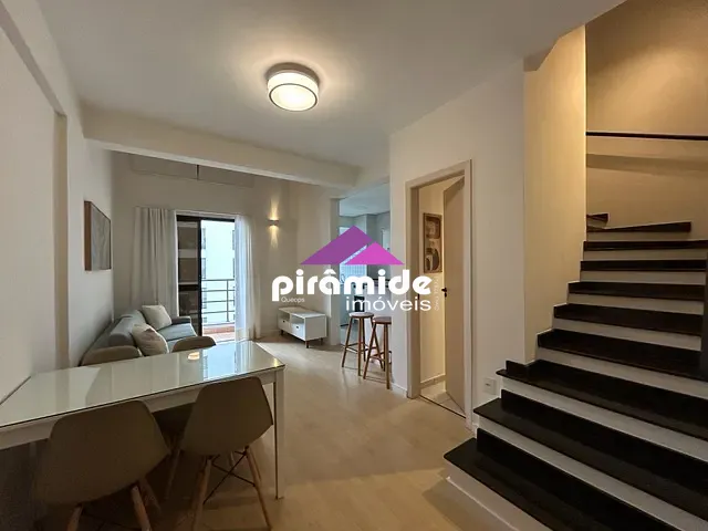 Apartamento com 57m² 1 quarto e 2 banheiros, para alugar, no bairro Jardim Aquarius em São José dos Campos