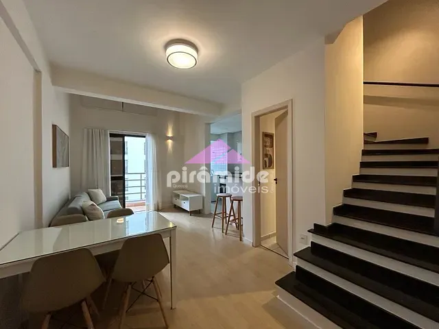 Apartamento com 57m² 1 quarto e 2 banheiros, para alugar, no bairro Jardim Aquarius em São José dos Campos