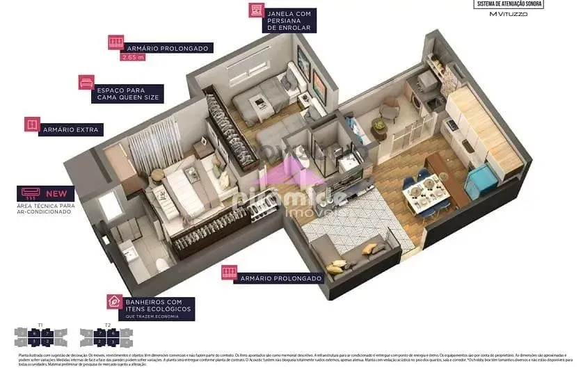 Apartamento, 2 quartos, 56 m² - Foto 4