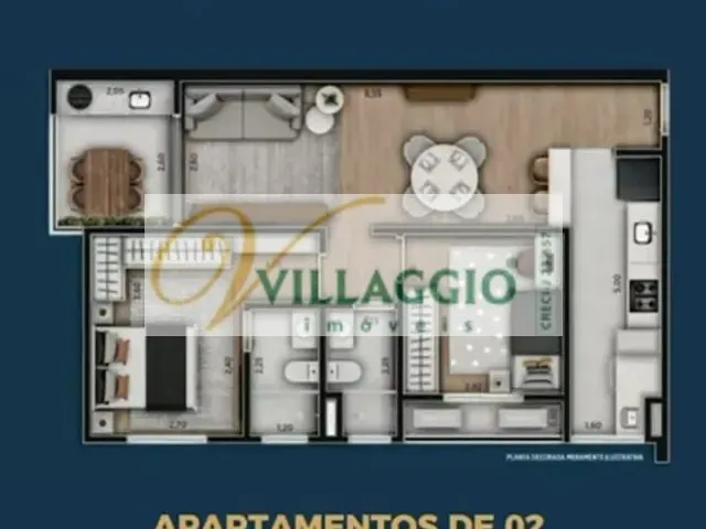 Apartamento com 70m² 2 quartos e 2 banheiros, à venda, no bairro Vila Bom Jesus em São José do Rio Preto