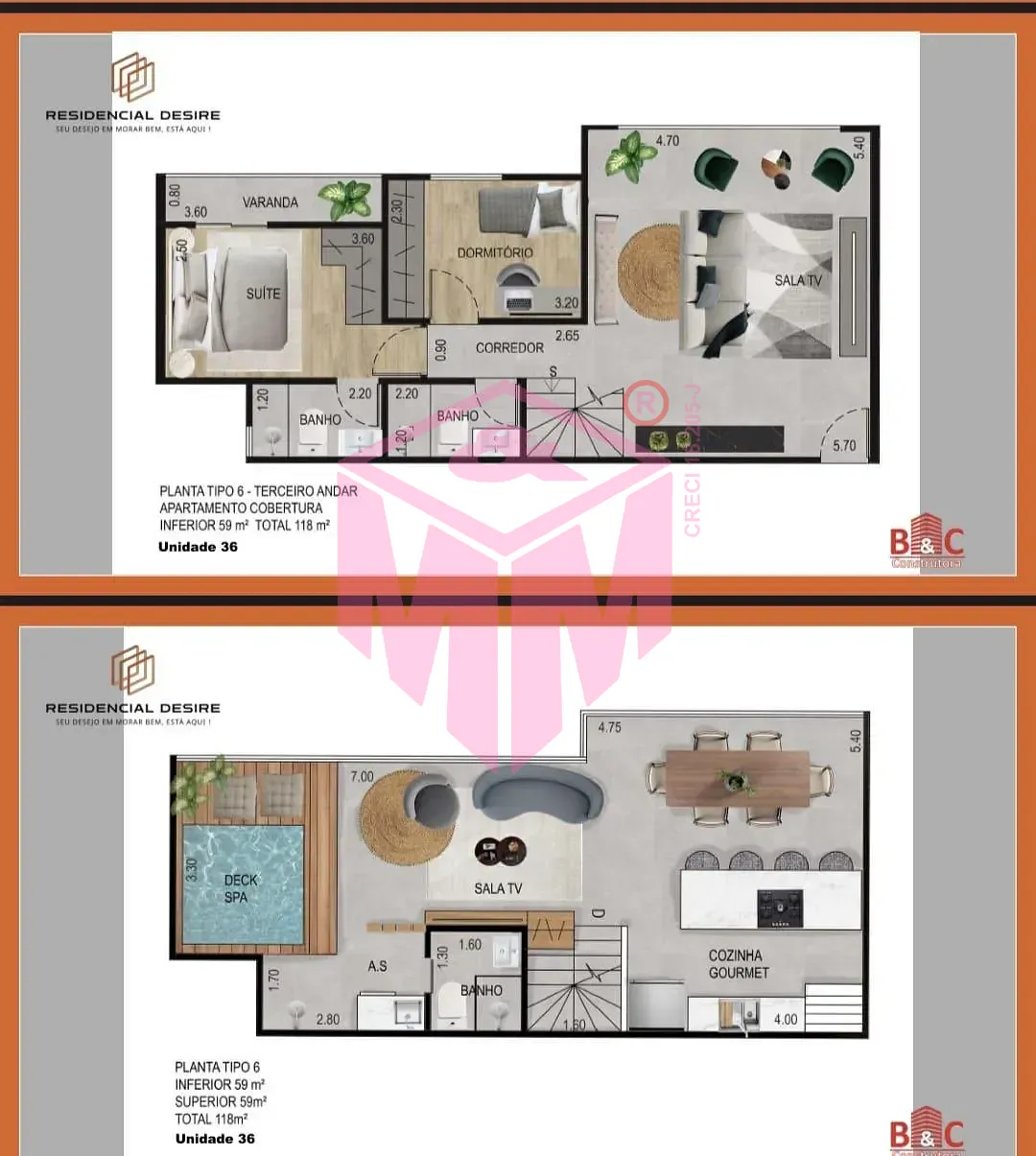Cobertura, 3 quartos, 118 m² - Foto 6