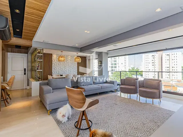 Apartamento com 147m² 3 quartos e 5 banheiros, à venda, no bairro Campo Belo em São Paulo