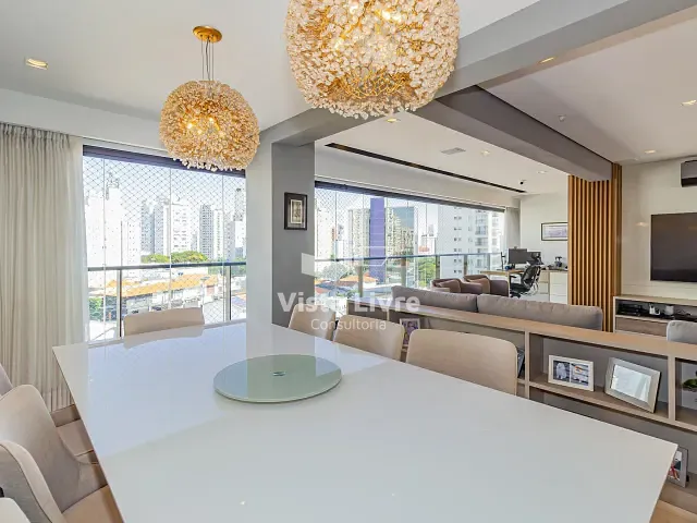 Apartamento com 147m² 3 quartos e 5 banheiros, à venda, no bairro Campo Belo em São Paulo