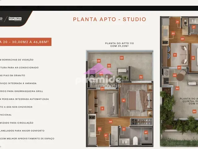 Apartamento 1 quarto e 1 banheiro, à venda, no bairro Jardim Oswaldo Cruz em São José dos Campos
