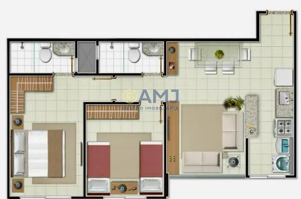 Apartamento, 2 quartos, 56 m² - Foto 17