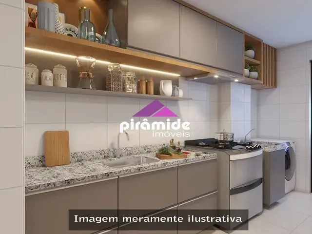 Apartamento com 57m² 2 quartos e 2 banheiros, à venda, no bairro Parque Industrial em São José dos Campos