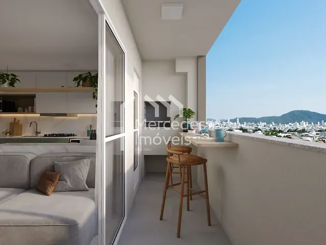 Apartamento com 91m² 2 quartos e 1 banheiro, à venda, no bairro Cordeiros em Itajaí