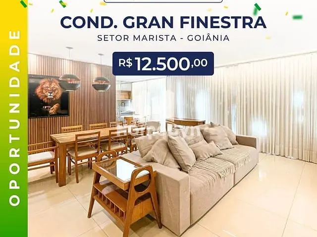 Apartamento 4 quartos e 6 banheiros, para alugar, no bairro Setor Marista em Goiânia