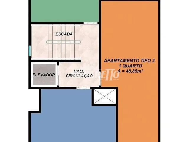 Apartamento com 95m² 2 quartos e 2 banheiros, à venda, no bairro Centro em Piratuba