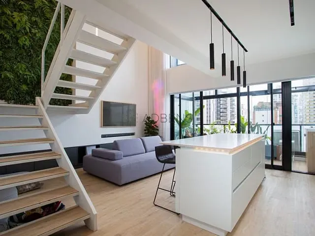 Apartamento 1 quarto e 2 banheiros, à venda, no bairro Campo Belo em São Paulo
