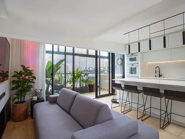 Apartamento 1 quarto e 2 banheiros, à venda, no bairro Campo Belo em São Paulo