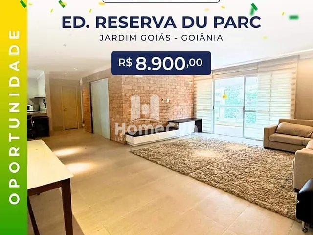Apartamento com 167m² 4 quartos e 4 banheiros, para alugar, no bairro Jardim Goiás em Goiânia