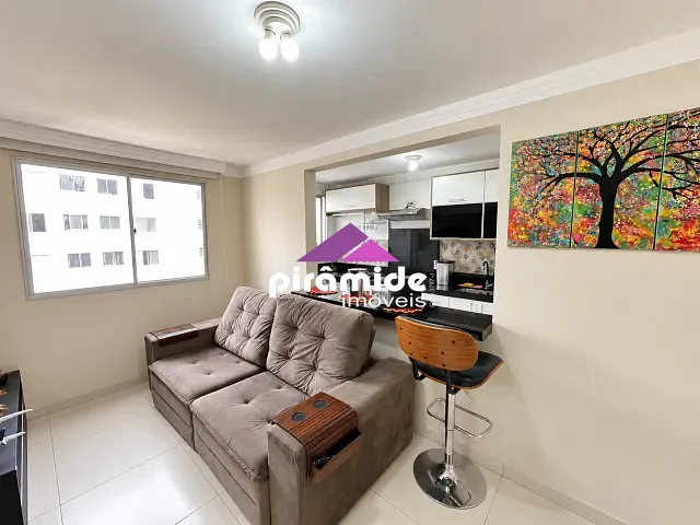 Apartamento 2 quartos e 1 banheiro, para alugar, no bairro Vila Tesouro em São José dos Campos