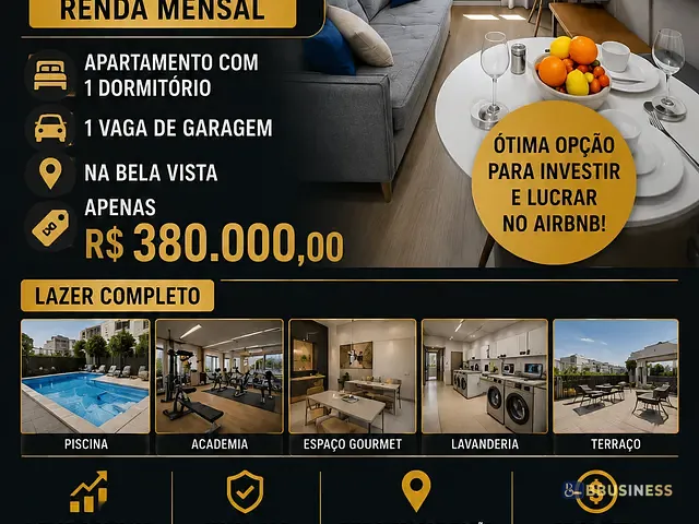 Apartamento com 26m² 1 quarto e 1 banheiro, à venda, no bairro Bela Vista em São Paulo