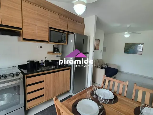 Apartamento com 45m² 1 quarto e 2 banheiros, à venda, no bairro Itaguá em Ubatuba