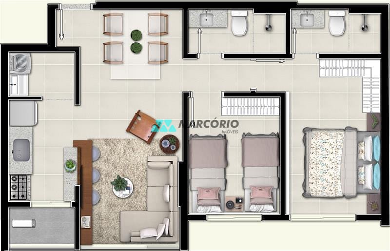 Apartamento, 3 quartos, 76 m² - Foto 58