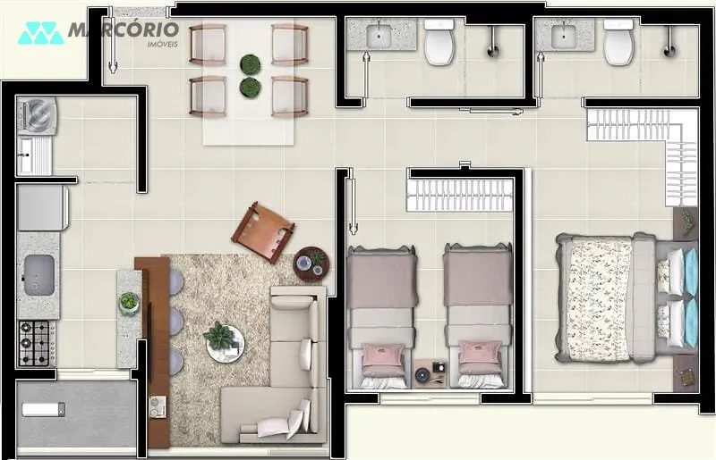Apartamento, 3 quartos, 76 m² - Foto 58